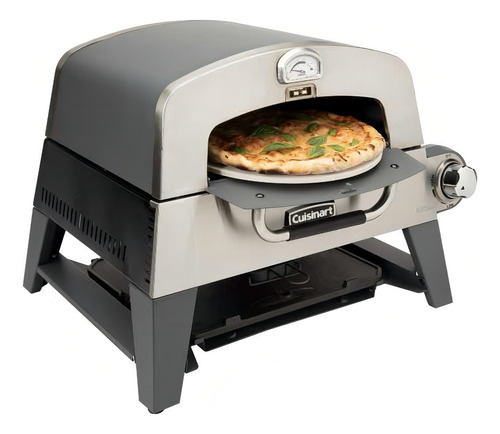 Forno de pizza Cuisinart 3 em 1 Cgg-403 Plus, ferro e forno prateados