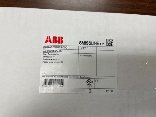 Abb Zls905e22-3l 2cca183102r0001 Start Package Tp Oaa
