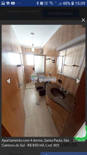 Imagem 10 de 26 de Apartamento Com 4 Dorms, Santa Paula, São Caetano Do Sul - R$ 900 Mil, Cod: 64613 - V64613