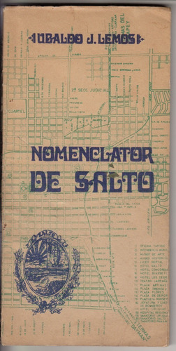 1973 Nomenclatura Calles Ciudad De Salto Ubaldo Lemos Escaso