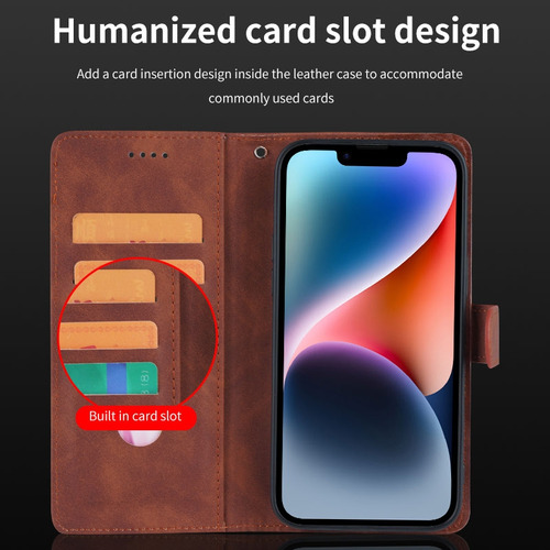 Funda Tipo Cartera Vintage Para Oppo A12/a12e, Protectora, Ranura Para Tarjetas, Soporte, Correa De Muñeca