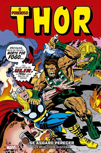 Thor: Se Asgard Perecer: Marvel Vintage, de Wein, Len. Editorial Panini, capa dura em português, 2022