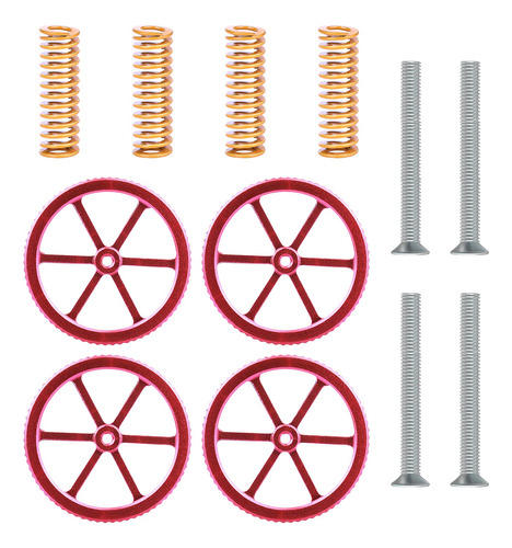 Kit Nivelacion Impresora 3d 4 Juego Tuerca Torsion Manual 3