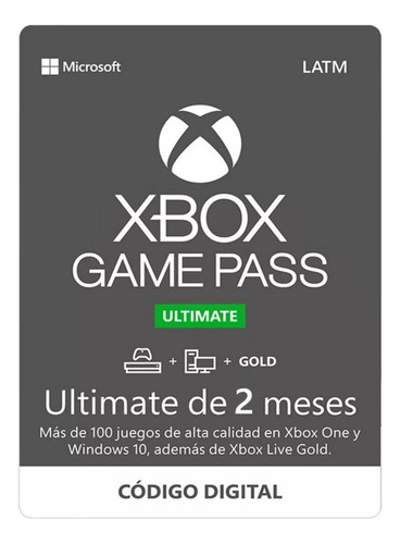 Gamepass Ultimate Digital X 2 Meses