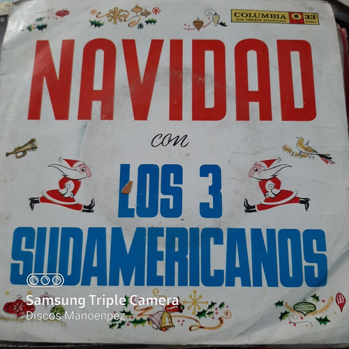 Simple Sobre Navidad Con Los 3 Sudamericanos Columbia C24