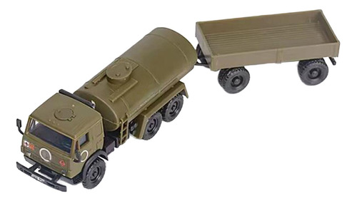 Modelo De Camión Tanque Con Remolque Escala 1/72 Para