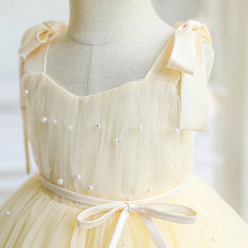 Vestido De Princesa De Malla Para Niñas, Vestido Con