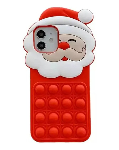 Funda/case Para iPhone X Xr Xs 11 12 13  Navideño Papa Noel