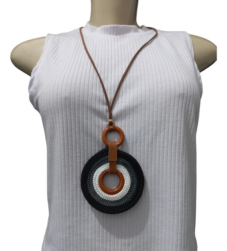 Colar De Corda Ajustável Moda Várias Cores