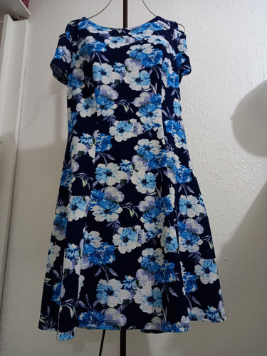 Vestido Primaveral Alyx Petite Talla 14p Azul Floral