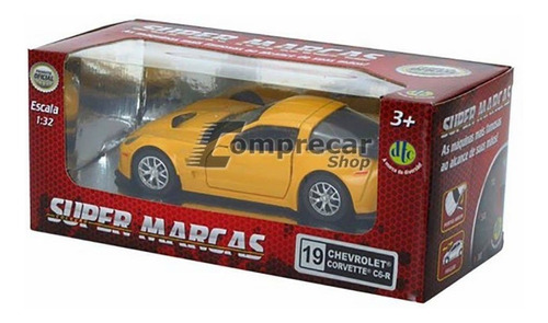 Super Marcas 1:32  Chevrolet Corvette C6-r Amarelo Dtc 3388