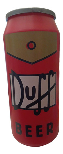 Vaso Con Tapa Lata Cerveza Duff Plastico 1 Lt 