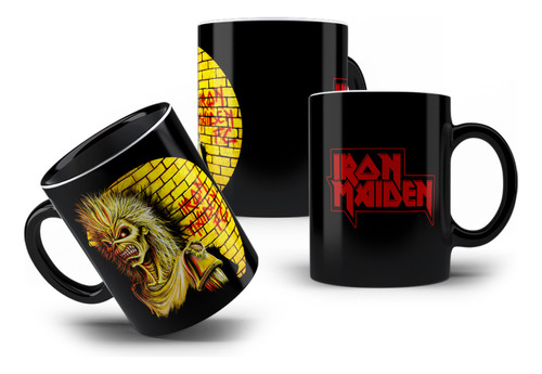 Caneca De Porcelana Metal Rock Iron Maiden Album Eddie 325ml