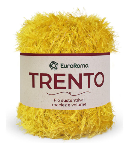 Barbante Euroroma Linha Trento 200g 101m Cores Tricô Crochê Cor 0450 - Ouro