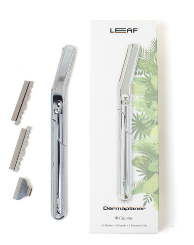 Leaf Shave | The Leaf Dermaplaner, Chrome - Maquinilla De Af