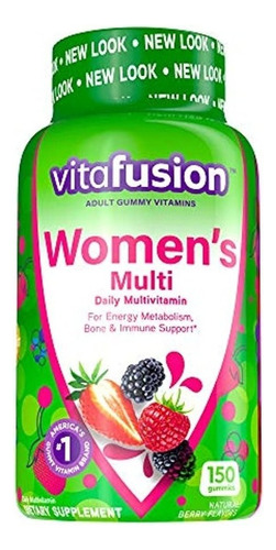 Vitafusion Gummy Vitamins Para Mujeres, Bayas Mixtas, 150 Un