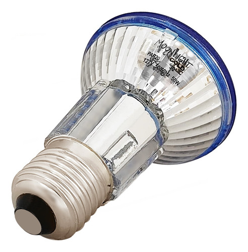 Lâmpada Halogena Par 20 50w 127v Dimerizavel Azul 3 Peças
