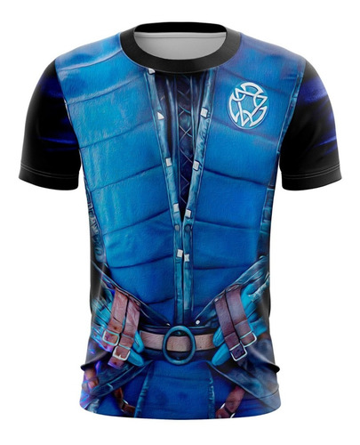 Playera Sublimada Traje Sub Zero Mortal Kombat Infantil