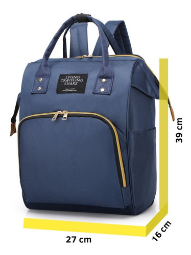 Mochila Bolsa Maternidade Bebê Multifuncional Mamãe Barata Cor Vermelho