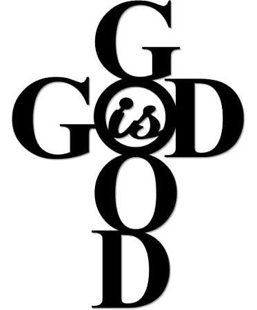 Letrero De Pared De Metal Con Texto En Inglés  God Is Good