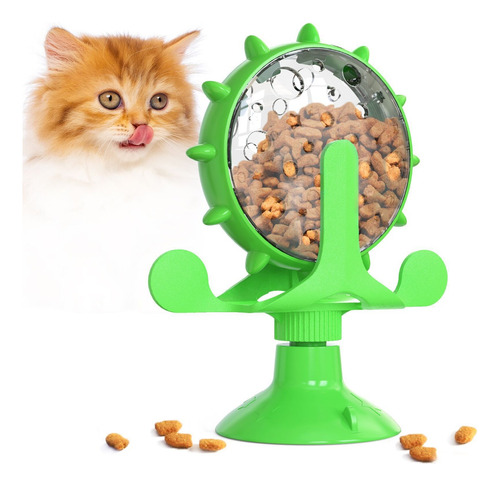 Juguete Dispensador Rueda De Comida Giratoria Gatos Mascotas