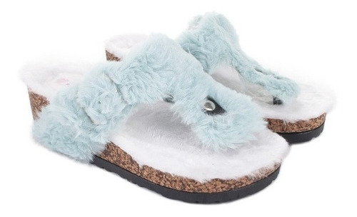 Pantuflas Peluche Qupid Para Mujer Pata De Gallo Plataforma