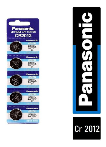 Pila Panasonic Litio Cr2012 X 5 Unidades