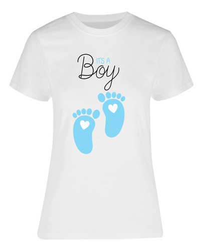 Playera Para Mamá Its A Boy - Baby Shower - Team Boy