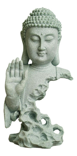 Estatua De Buda Sakyamuni, Figura De Arenisca, Decoración