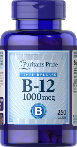 Vitamina B-12 1000 Mcg X 250 Cápsulas. 8 Meses De Suministro