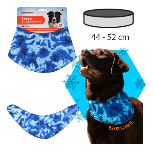 Bandana Refrescante Frio Anti Calor Verano Perro Large