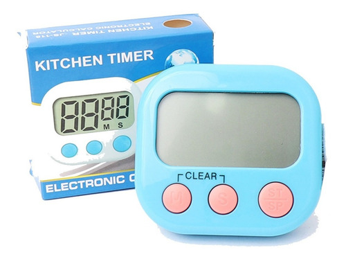 Timer Digital De Cocina Con Iman Y Sujetador Temporizador !!