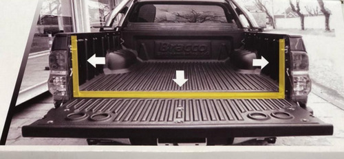 Burlete Bracco Portón Trasero Amarok Hilux S10 Frontier