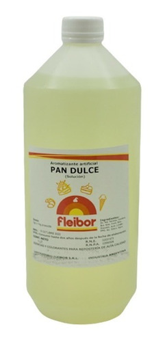 Esencia De Pan Dulce Fleibor Aromatizante Para Reposteria 1l