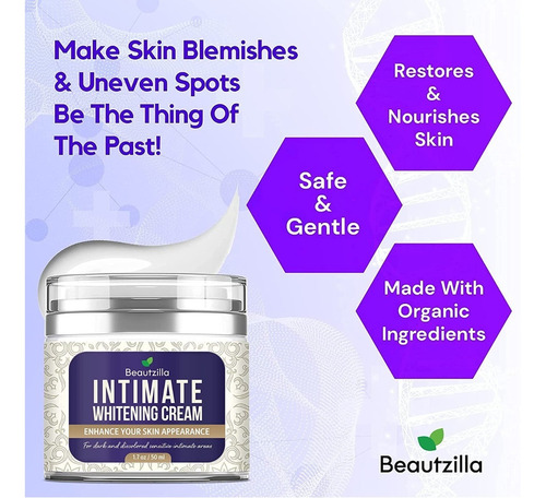 Crema Para Manchas En La Piel Y Zonas Intimas ,uyj