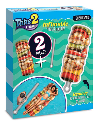 Balsa Para Piscina 2 En 1 Para Shish Kebab Con Fideos Y Poll