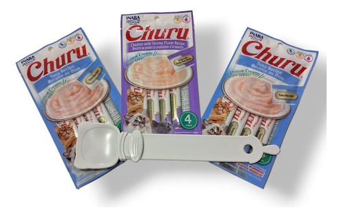 Kit Churu: Sabores 2un Atum E 1un  Frango C Camarão + Brinde