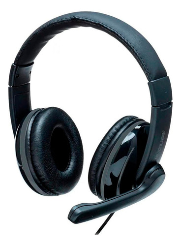 Fone de ouvido over-ear gamer Multilaser PH316 Pro preto
