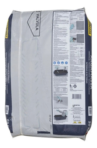 Argamassa Interna Fortaleza Aci Cinza 20kg