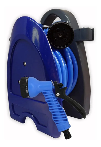 Manguera Con Carrete Portátil 10metros Para Riego Marin Manguera Con Adaptadores Universales Manguera Con Carrete Ideal Para Jardín, Terraza O Balcón Ligera Y Compacta Manguera Riego Alta Resistencia