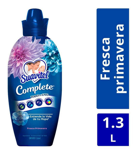 Suavizante De Telas Suavitel Complete Fresca Primavera 1.3l