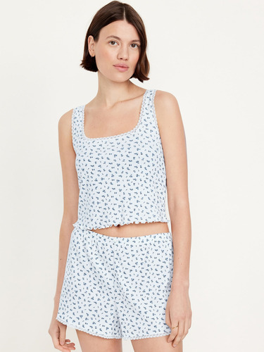 Pijama Top Playera Sin Mangas Mujer Dama Old Navy