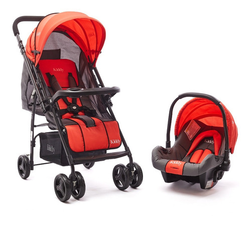 Coche De Paseo Con Huevito Manija Rebatible Go Ts Kiddy Color Rojo