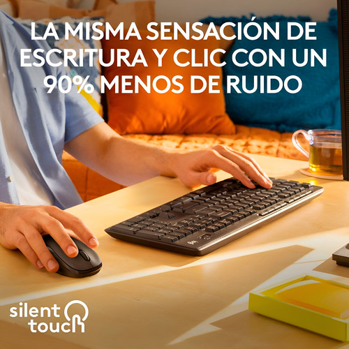 Kit De Teclado Y Mouse Inalámbrico Logitech Mk295 En Español