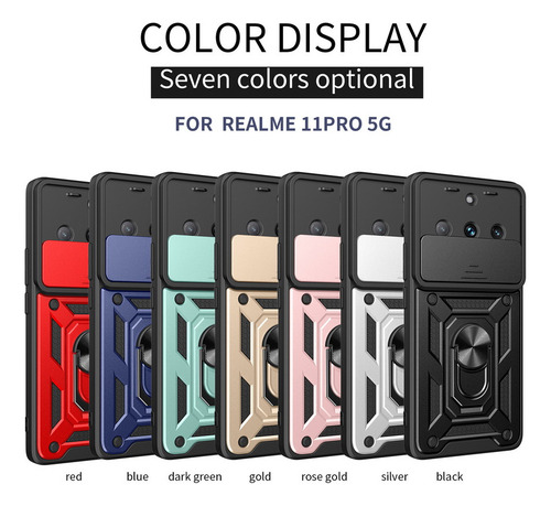 Capa De Telefone Com Lente Protetora Para Realme 11 Pro Plus