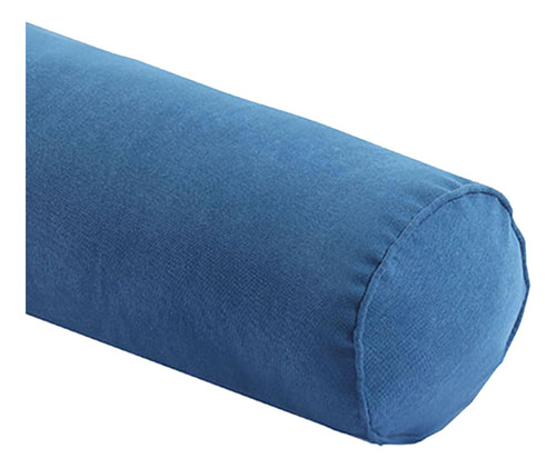 Cuello Bolster Almohada Rollo Cilindro Almohadas Suave Azul