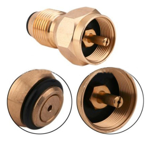 Adaptador De Recarga De Propano Lp Gas 1 Lb Cilindro Acoplad