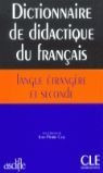 Libro Dictionnaire De Didactique Du Franã¿ais. Langue Etr...
