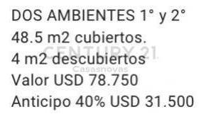 Imagen 6 de 8 de Venta Departamento Dos Ambientes En Villa Urquiza Emprendimiento De Pozo
