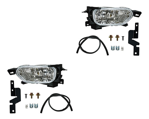 2 Faros Niebla Del C/base Generica Cr-v Honda 02-04